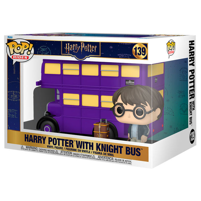 Figura POP Rides Super Deluxe Harry Potter Harry Potter with Knight Bus