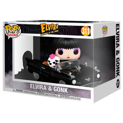 Figura POP Rides Deluxe Elvira Mistress of the Dark Elvira Gonk