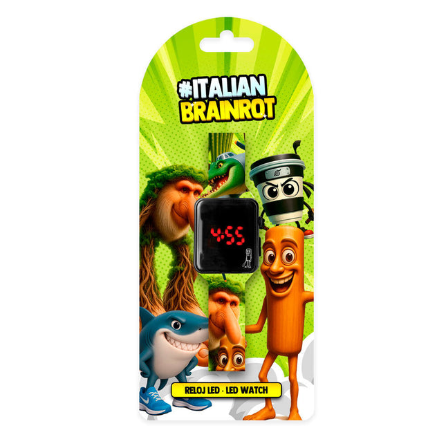 Reloj digital LED Italian Brainrot