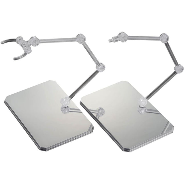 Base Exhibicion Action Base 6 Transparente con Pegatinas Espejo