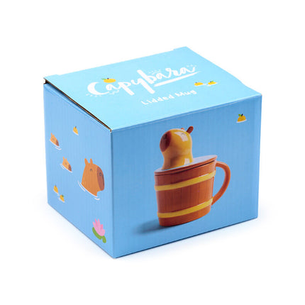 Taza Con Tapa Capibara