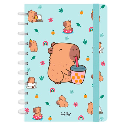 Cuaderno A4 Bubble Tea Capibara