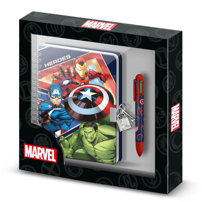 Diario Boligrafo Los Vengadores Avengers Marvel