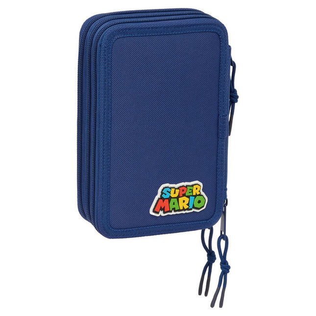 Plumier Mamma Mia Super Mario Bros triple 37pzs