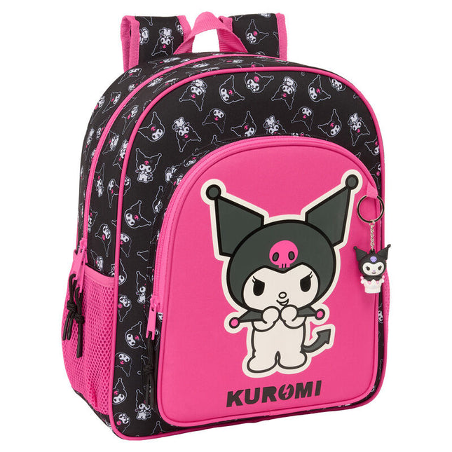 Mochila Kuromi Hello Kitty adaptable 38cm