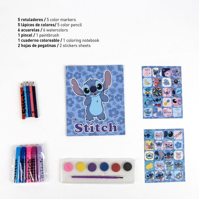 Set papeleria mochila Stitch Disney