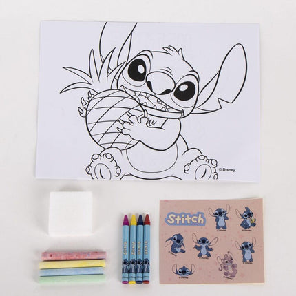 Set papeleria portatil Stitch Disney
