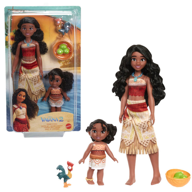 Blister 2 munecas Vaiana Simea Moana 2 Disney