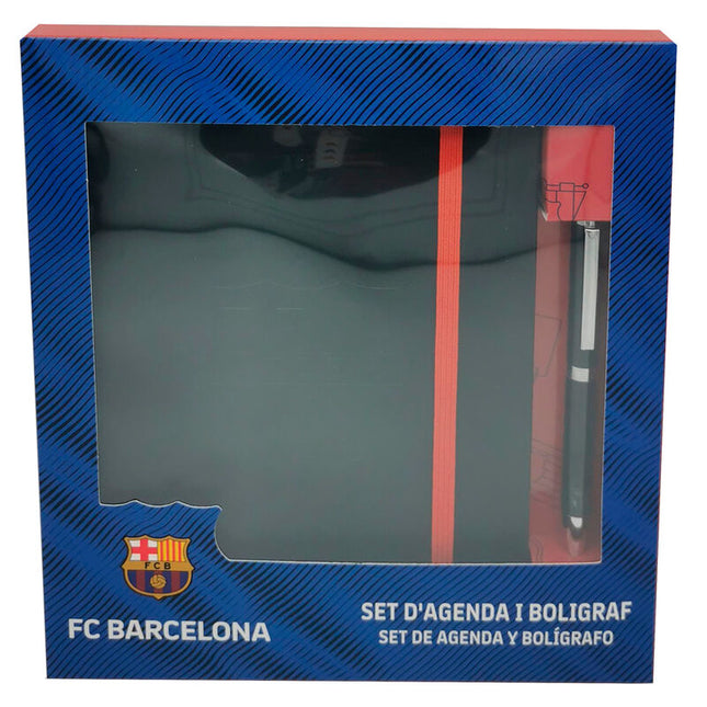 Set agenda boligrafo FC Barcelona
