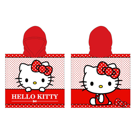 Poncho toalla Hello Kitty microfibra