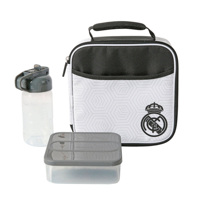Bolsa porta alimentos termica tupper botella Real Madrid