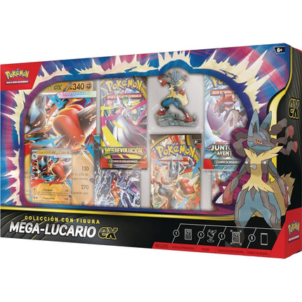 Blister cartas Mega Lucario Ex Pokemon Latino