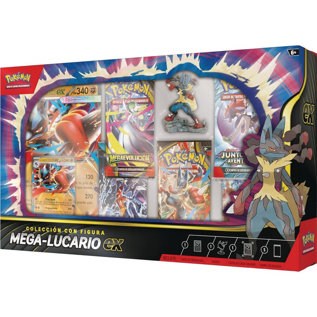 Blister cartas Mega Lucario Ex Pokemon Latino