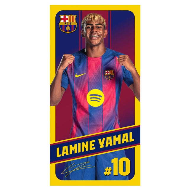 Toalla Lamine Yamal FC Barcelona microfibra