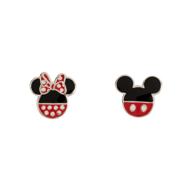 Pendientes Mickey Minnie Disney plata