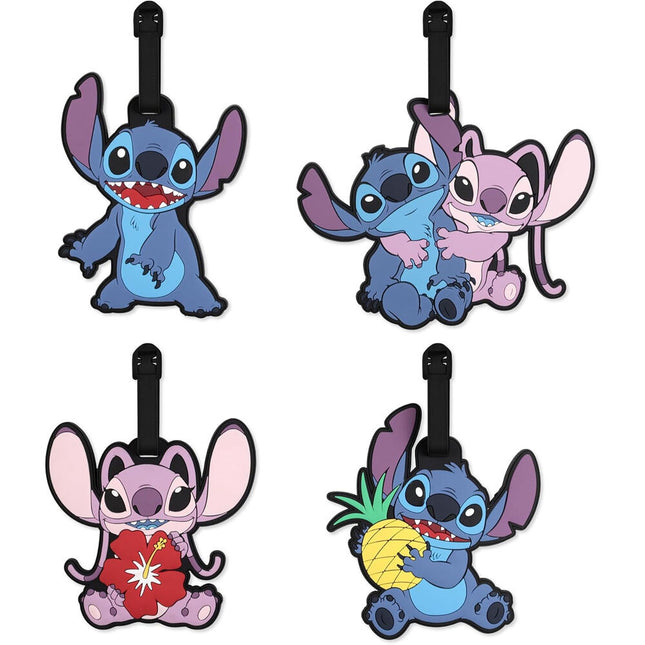 Set 4 Etiquetas de Equipaje Angel Stitch Disney