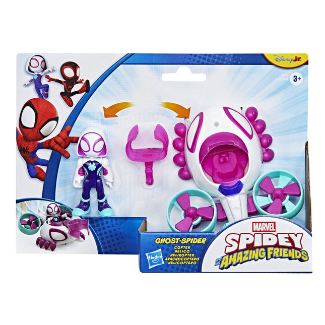 Figura Vehiculo Ghost Spider Spidey y Su Superequipo Marvel