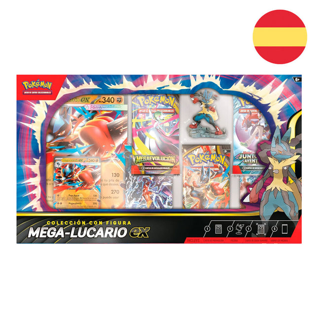 Blister cartas Mega Lucario Ex Pokemon espanol