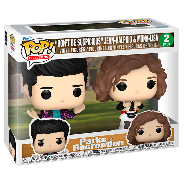 Blister 2 figuras POP Parks and Recreation Dont Be Suspicious Jean Ralphio Mona Lisa