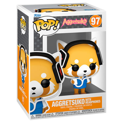 Figura POP Aggretsuko Aggretsuko with Headphones