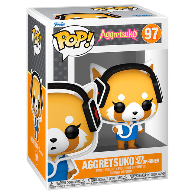 Figura POP Aggretsuko Aggretsuko with Headphones