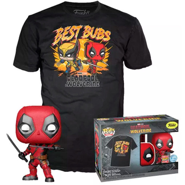 Set figura POP Tee Marvel Deadpool Wolverine