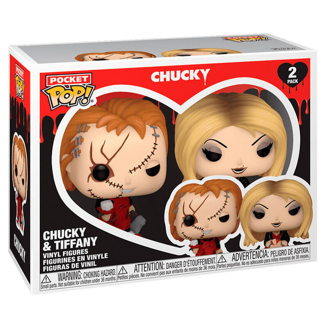 Blister 2 figuras Pocket POP Chucky Tiffany Valentine
