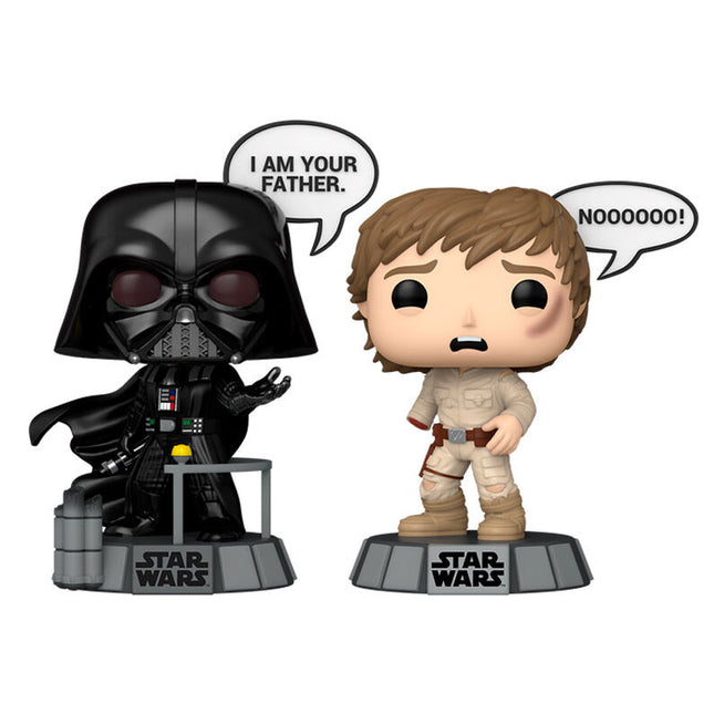 Blister 2 figuras POP Star Wars Darth Vader Luke Skywalker