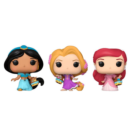 Blister 3 figuras Carrot Pocket POP Disney Princesas Rapunzel Ariel Jasmin Pascua