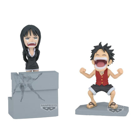 Figura Luffy Nico Robin World Collectable One Piece 10cm