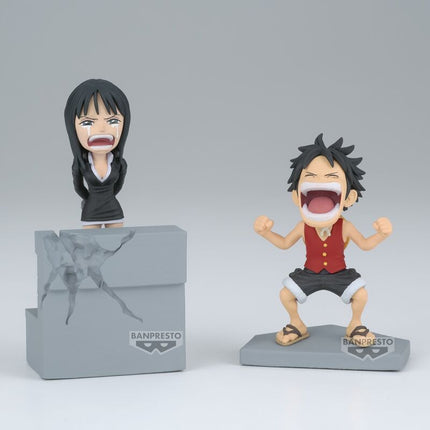 Figura Luffy Nico Robin World Collectable One Piece 10cm