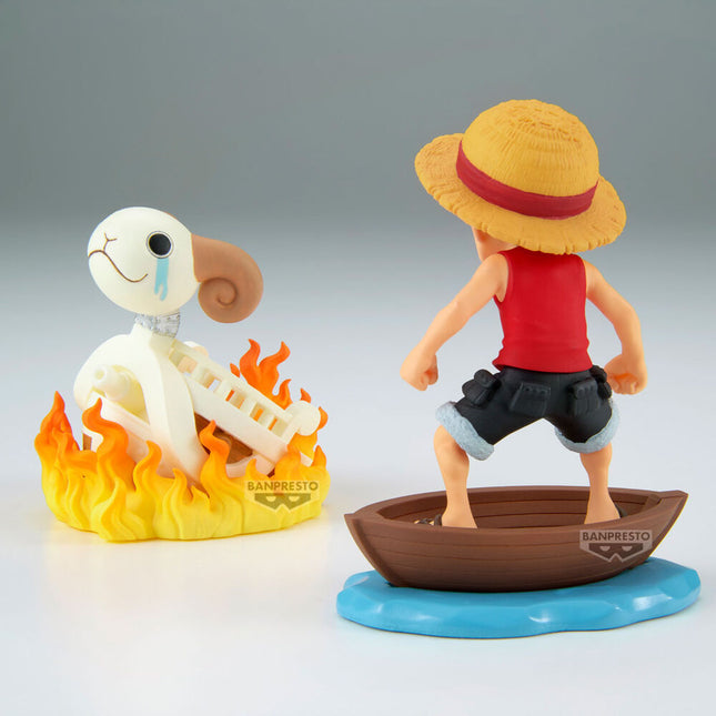 Figura Luffy Going Merry Log Stories One Piece 8cm