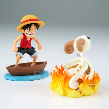 Figura Luffy Going Merry Log Stories One Piece 8cm
