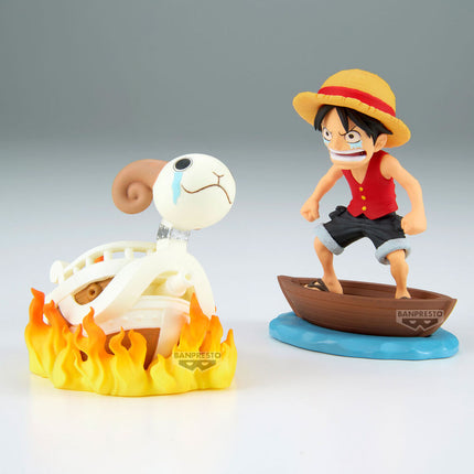 Figura Luffy Going Merry Log Stories One Piece 8cm