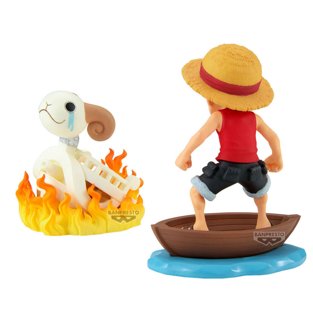 Figura Luffy Going Merry Log Stories One Piece 8cm