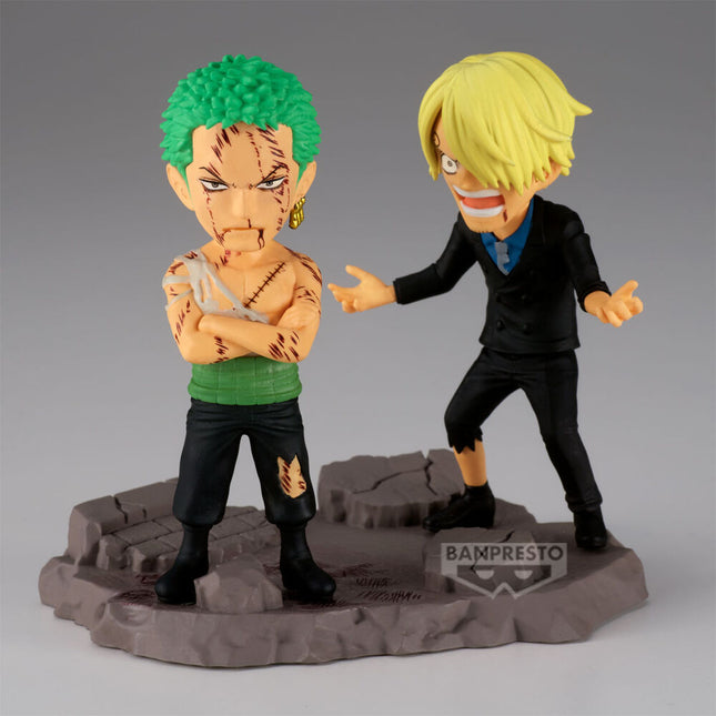 Figura Roronoa Zoro Sanji One Piece 8cm
