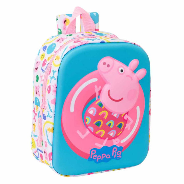 Mochila 3D Peppa Pig 27cm