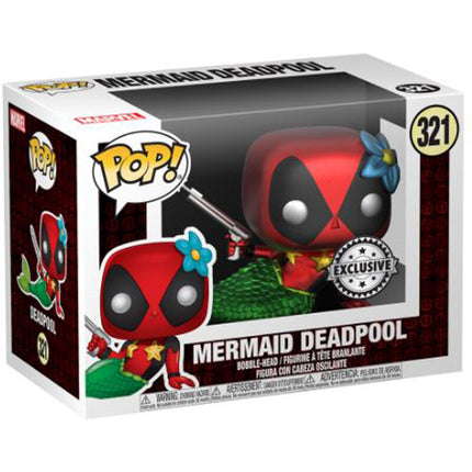 Set figura POP Tee Marvel Deadpool Mermaid Exclusive
