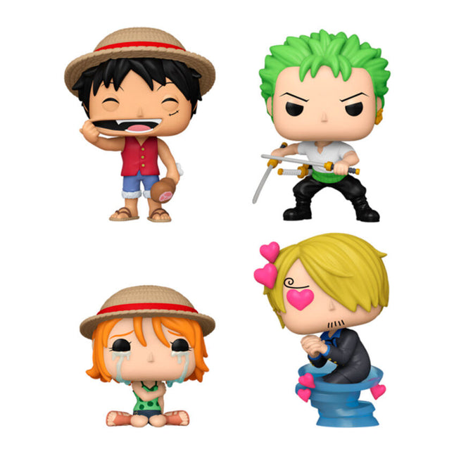 Blister 4 figuras POP One Piece Exclusive