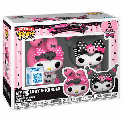 Blister 2 figuras Pocket Pop My Melody Kuromi Exclusive