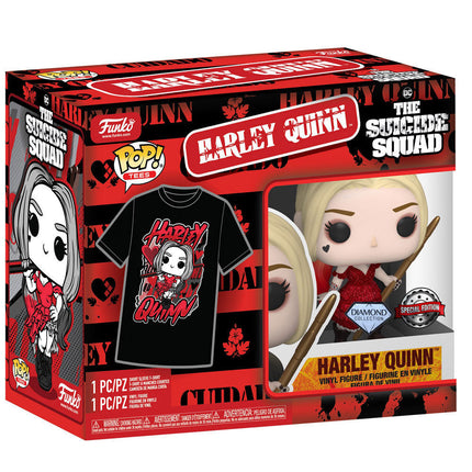 Set figura POP Tee DC Comics Escuadron Suicida Harley Quinn