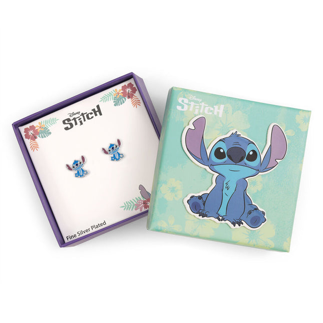 Pendientes Stitch Disney plata