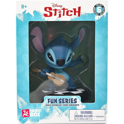 Figura Stitch Guitarrista Hero Box Stitch Disney 8cm