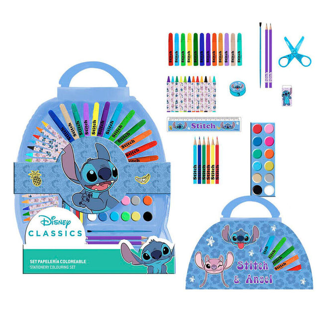 Set Papeleria Stitch Disney 50pzs