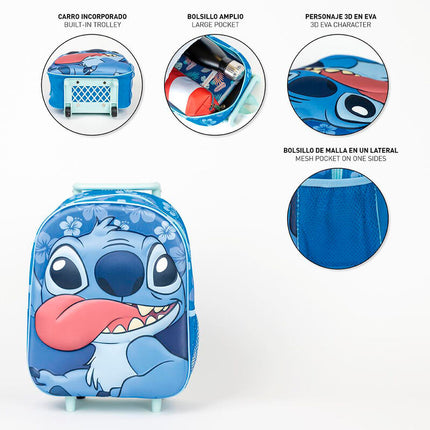 Trolley 3D Stitch Disney 31cm