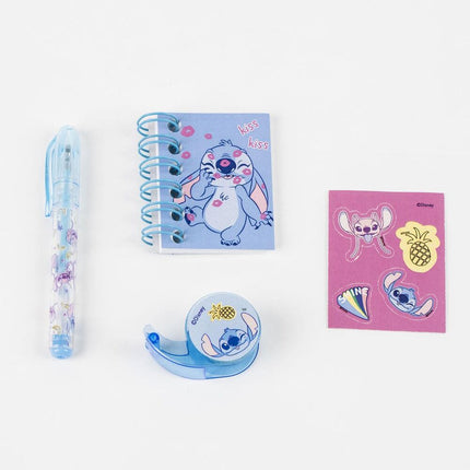Set papeleria Mini Mochila Stitch Disney