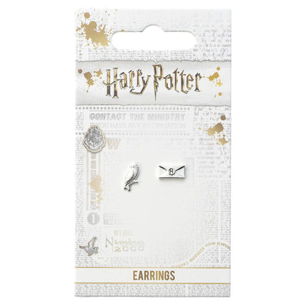 Pendientes Hedwig and Letter Harry Potter