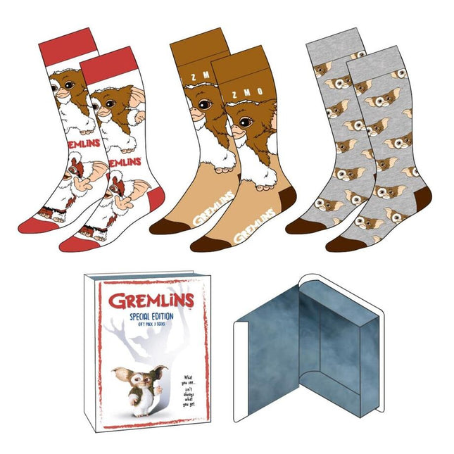 Set 3 calcetines Gremlins adulto