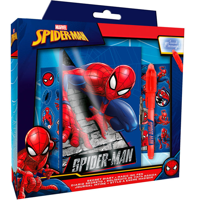 Diario Boligrafo magico Spiderman Marvel