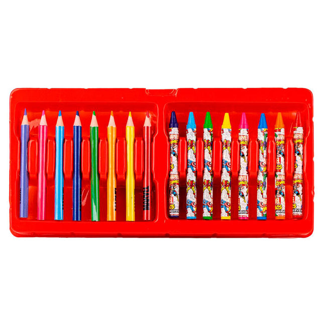 Maletin papeleria coloreable Marvel